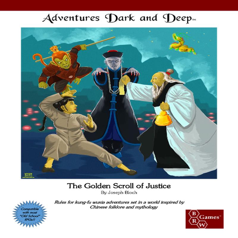 Adventures Dark and Deep The Golden Scroll of Justice HC (Old School RPGs) – BRW Games