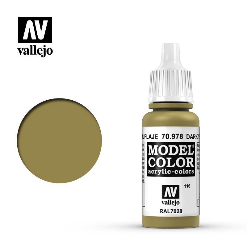 Model Color: Dark Yellow 17 ml. (70.978) – Acrylicos Vallejo