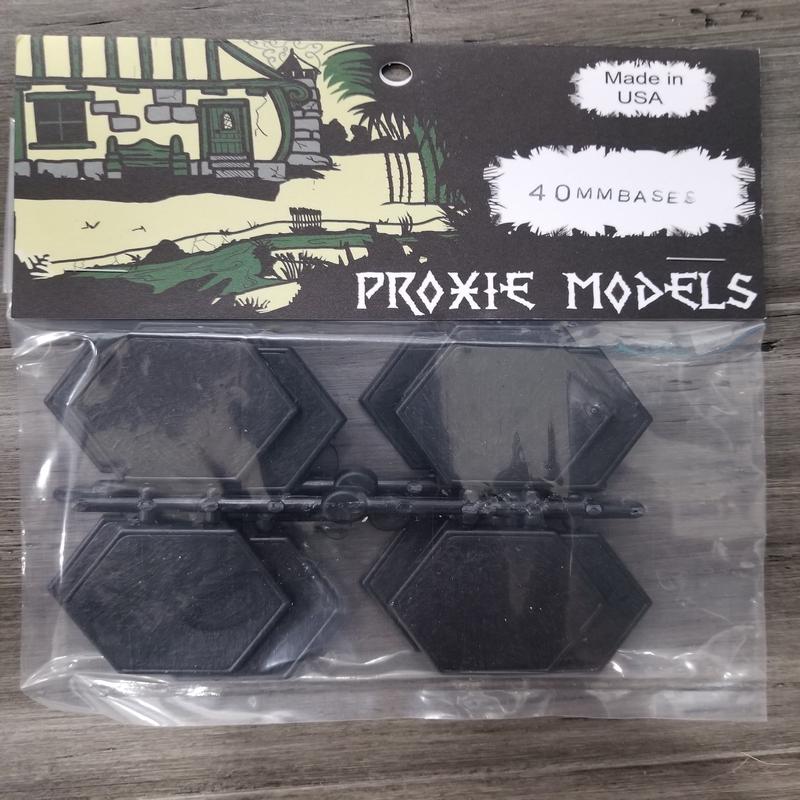 40mm Plastic Hex bases (pack of 16)- Proxie Models