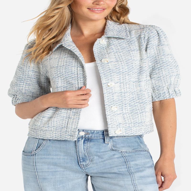 Short Sleeve Puff Sleeve Jacket