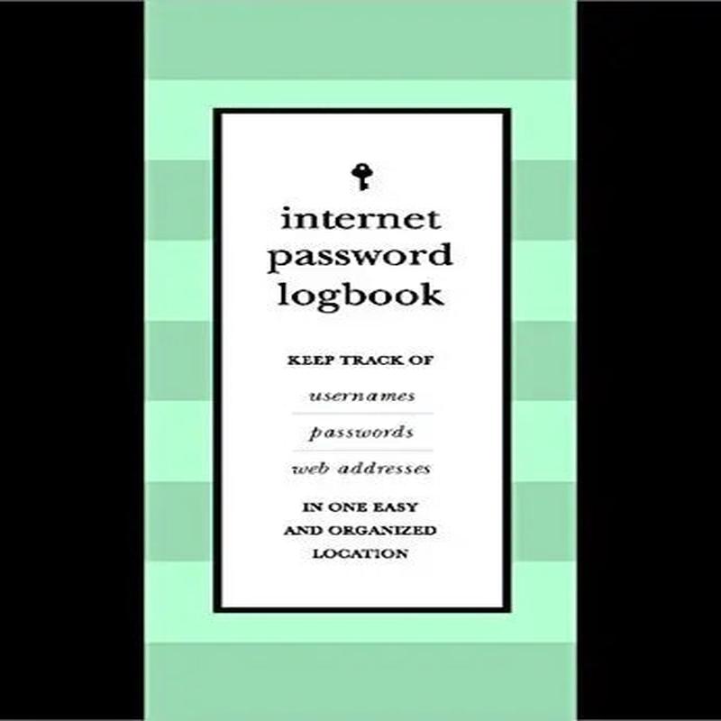 Internet Password Logbook